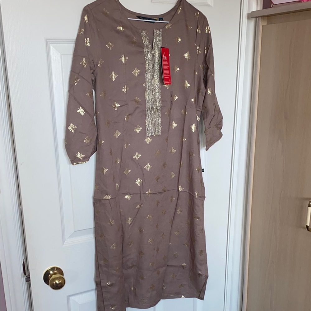 Elegant Gold and brown kurta